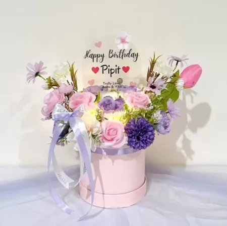 Bloom Box Akrilik Ucapan Ulang Tahun Kota Banyuwangi